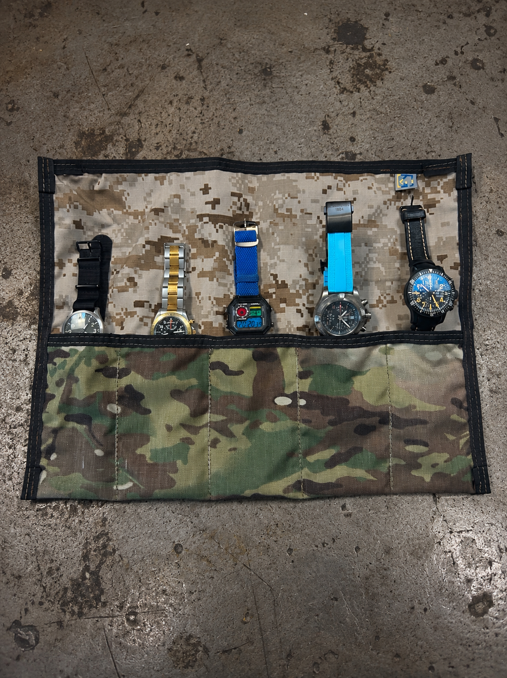Watch & Folding Knife Roll