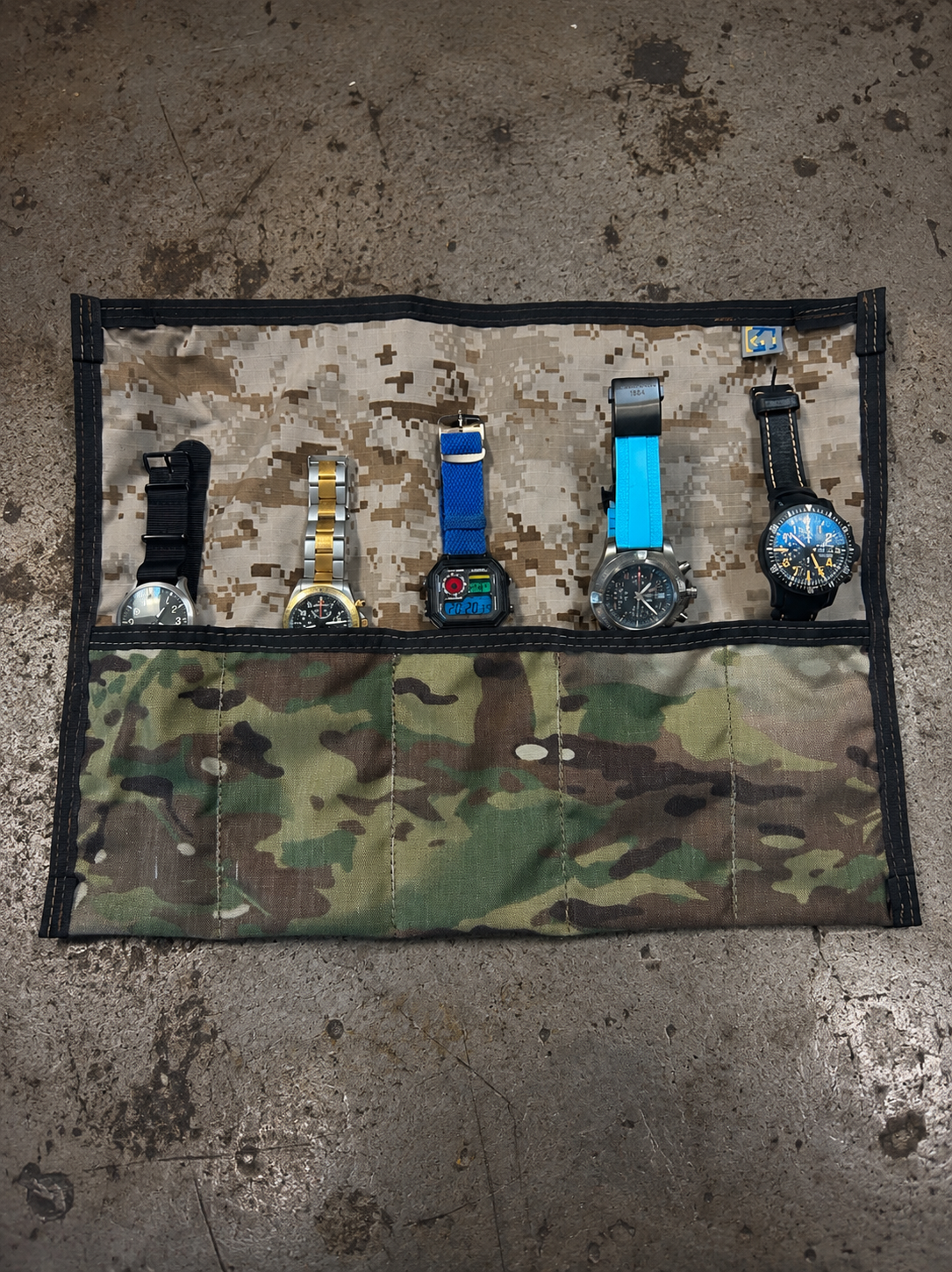 Watch & Folding Knife Roll